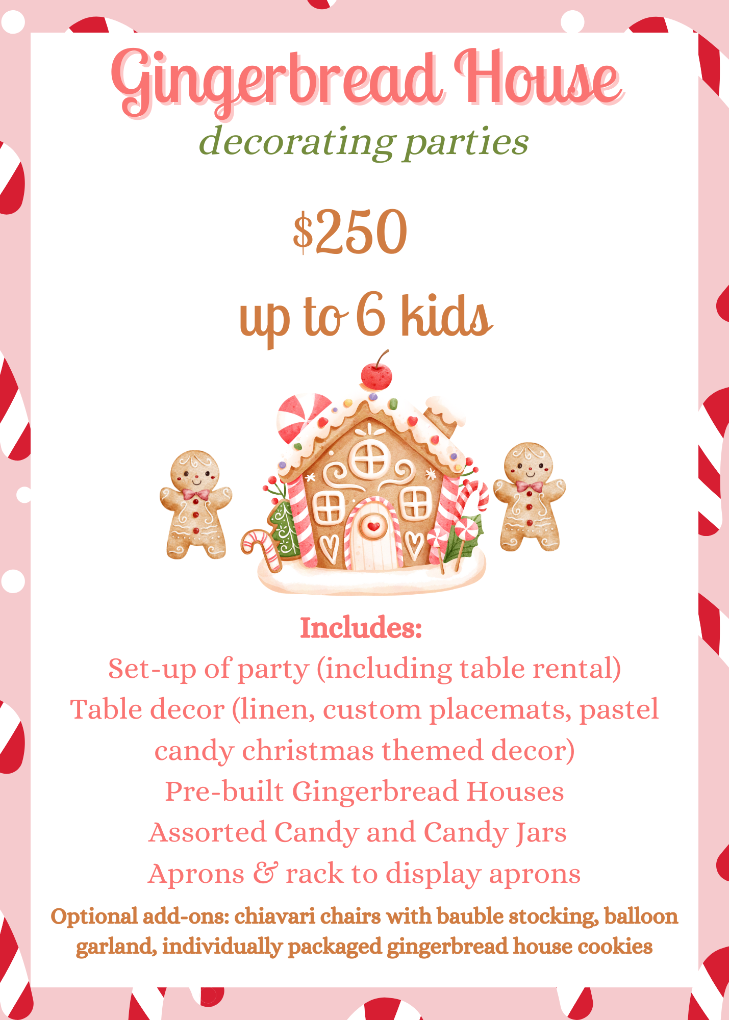 Gingerbread House Decorating Party
