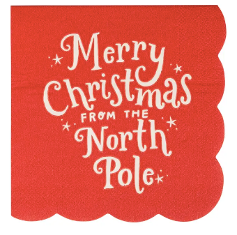 Merry Christmas Cocktail Napkin