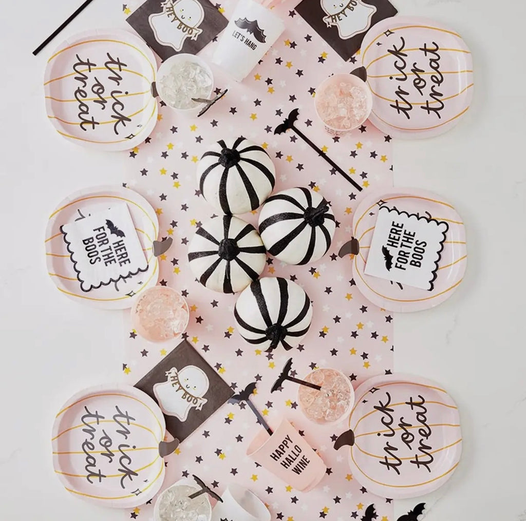 Foil Scalloped Napkins - Here for the Boos