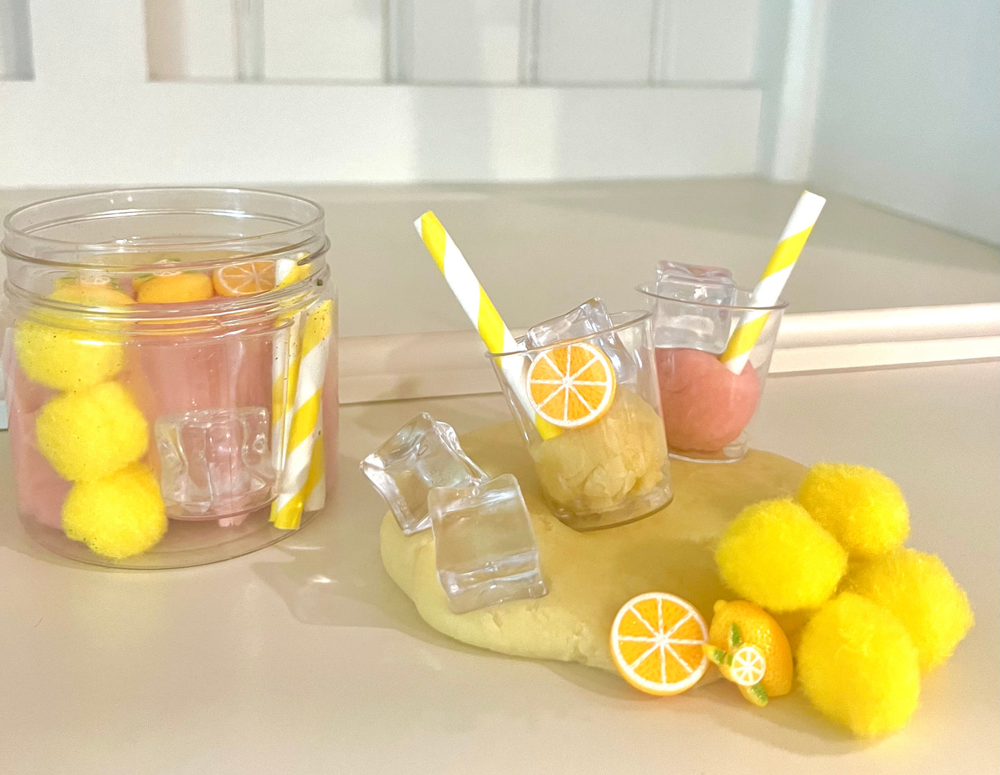 Lemonade Play Dough Jar