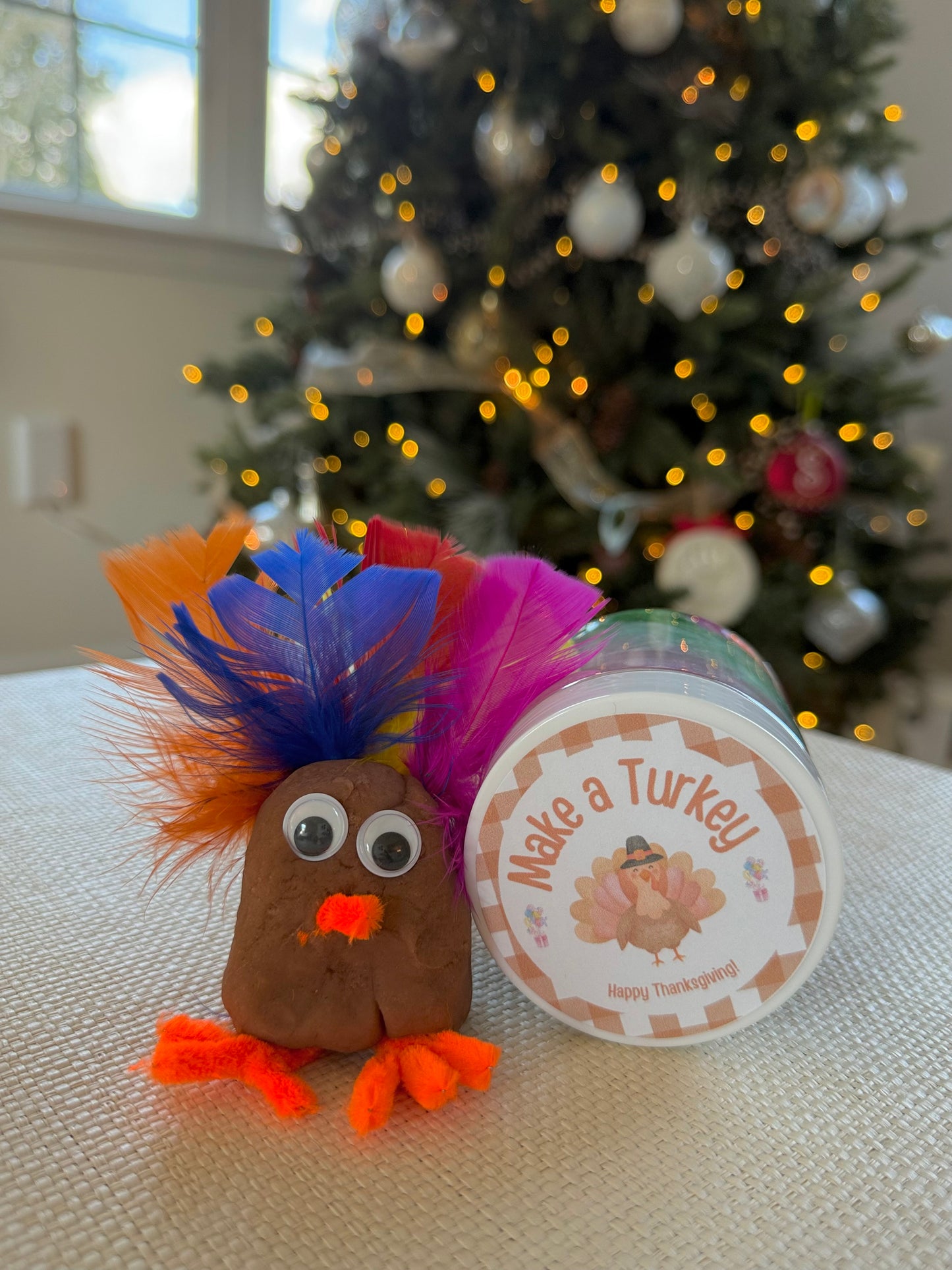 Make a Turkey Play Doh Jar