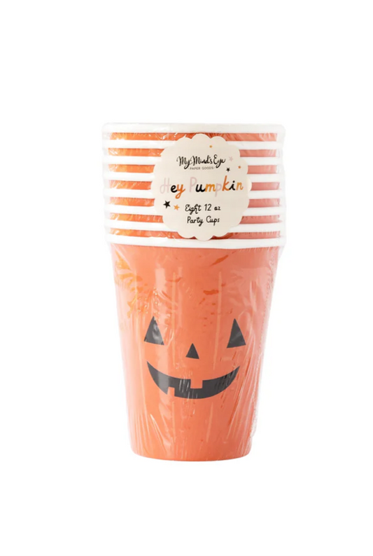 HEY PUMPKIN PUMPKIN PAPER PARTY CUPS