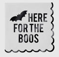 Foil Scalloped Napkins - Here for the Boos