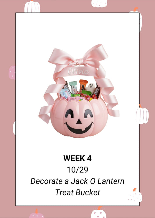 Decorate a Trick or Treat Bucket- Week 4