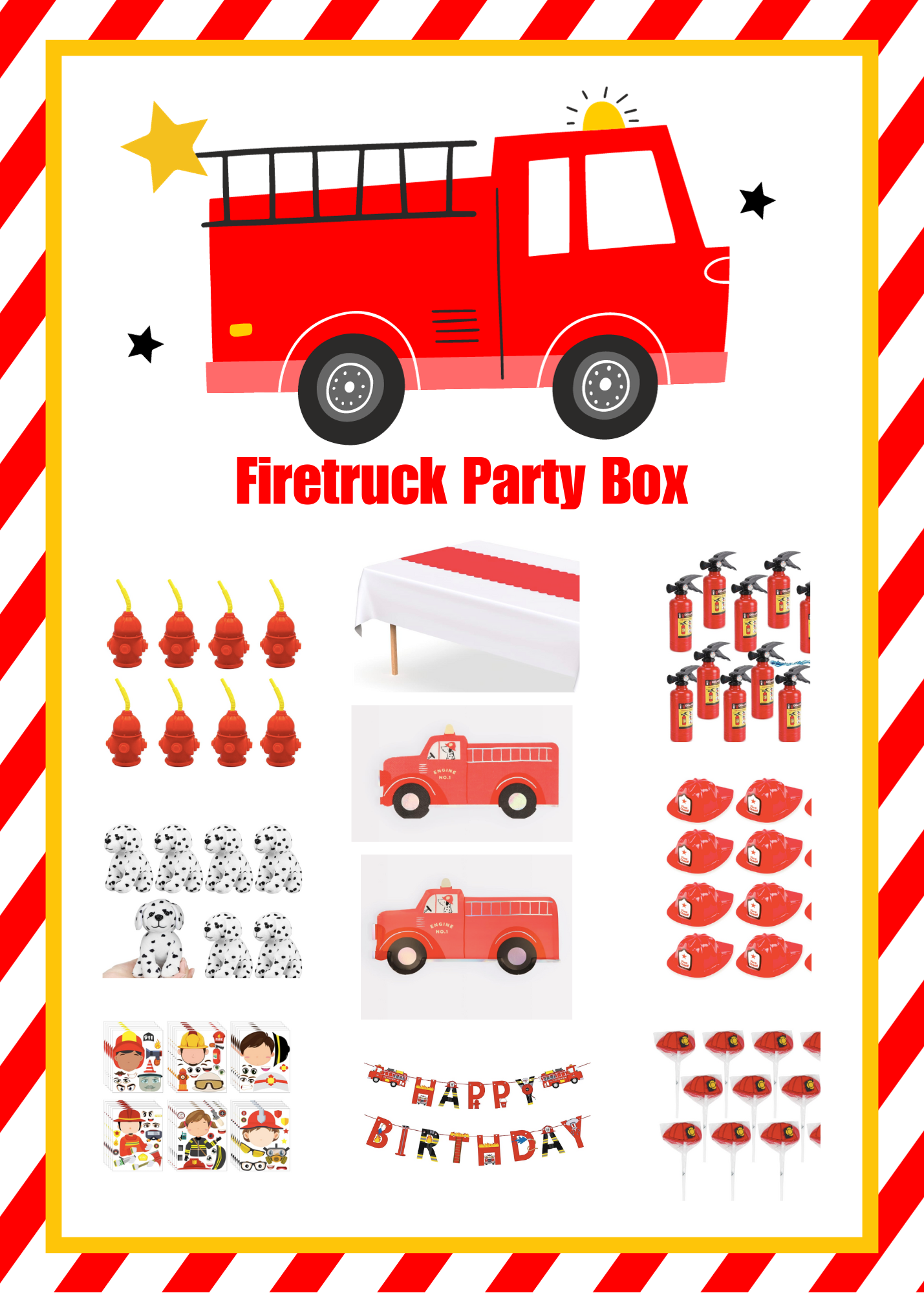 Firetruck Party for 8